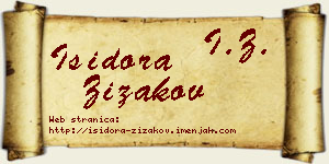 Isidora Žižakov vizit kartica